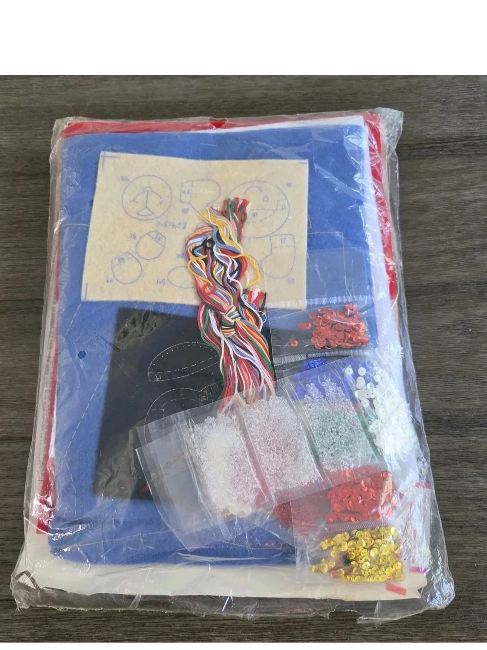 Vintage Bucilla Jumbo Felt Stocking Kit 28” 82913 Chock Full of Toys 1991 NEW